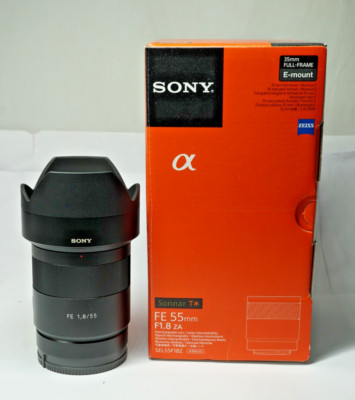 Sony Zeiss Sonnar T SEL55 F18Z FE 55 mm F1,8 ZA Objektiv Sehr Gut OVP