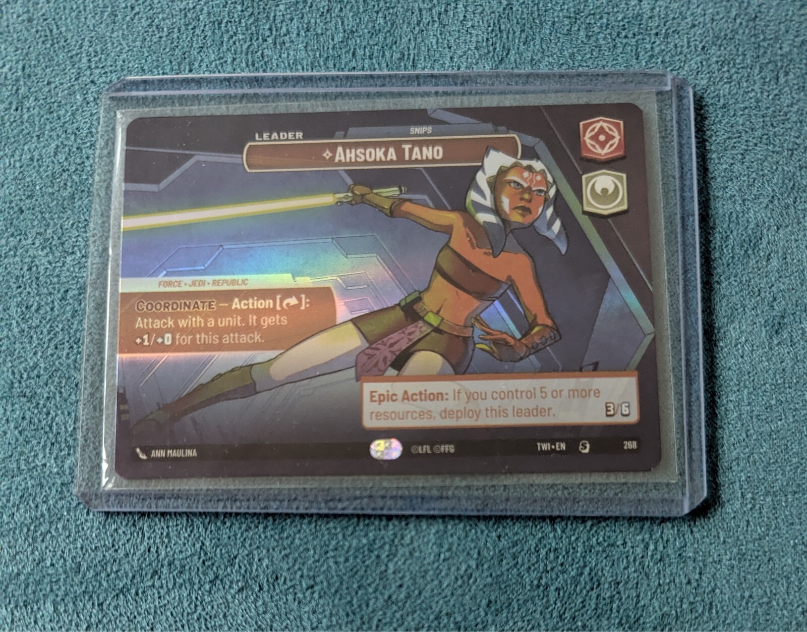 Ahsoka Tano - SHOWCASE - Star Wars Unlimited SWU Twilight of the Republic