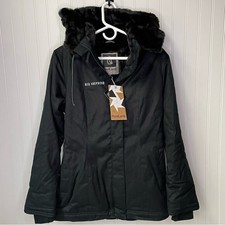 Hoodlamb Ladies Sea Shepherd Classic Jacket Coat Nightwatch Black Small