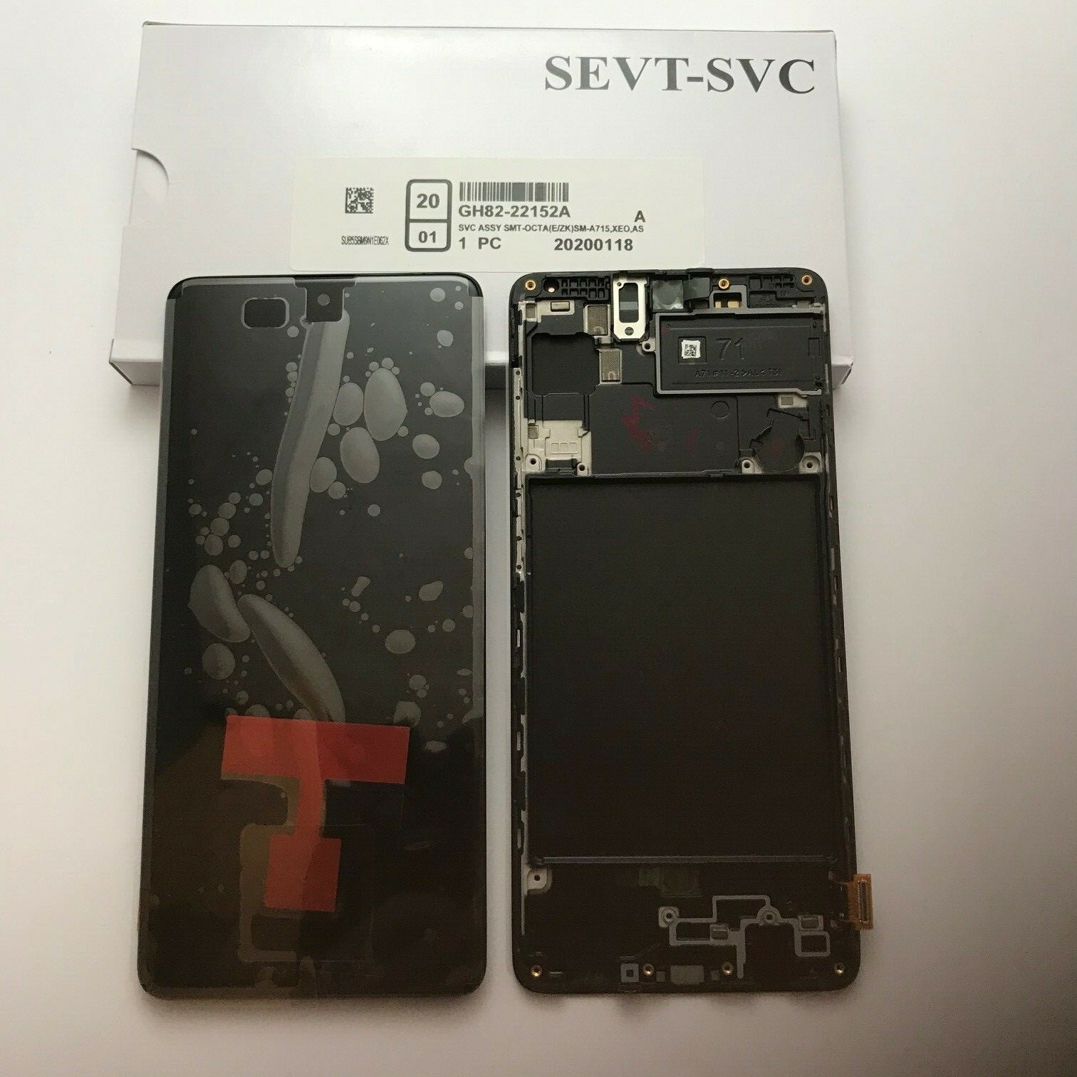 GENUINE SAMSUNG A715F A71 LCD SERVICE PACK NEW BLACK ORIGINAL SCREEN genuine-samsung-a715f-a71-lcd-service-pack-new-black-original-screen
