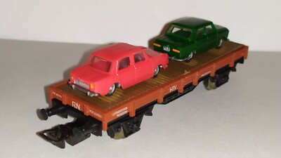 Electrotren 1002 H0 - Plateforme Avec Deux Voitures Eko Ep.III - Train Miniature Espagnol