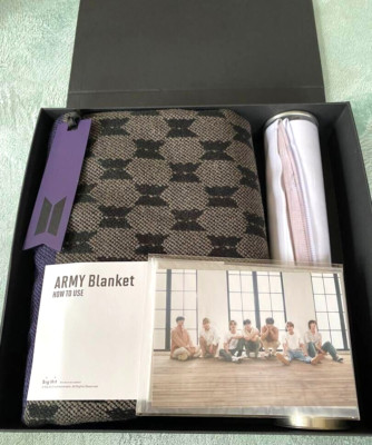BTS ARMY Membership MERCH BOX #1 Official Blanket Set w/Box
