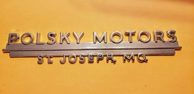 Polsky Motors--St.Joseph,Mo.--Metal Dealer Emblem Car ...