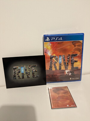 Rive SEALED Limited Run PS4 Spiel mit Trading Card und Postkarte