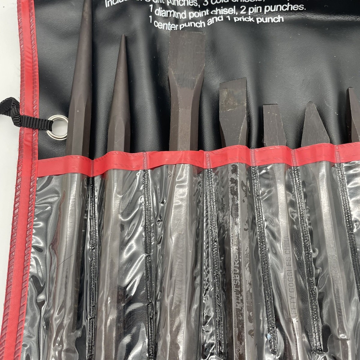 Pittsburgh 12pc Punch and Chisel Set ~ Length: 6 in. to 9-3/4 in