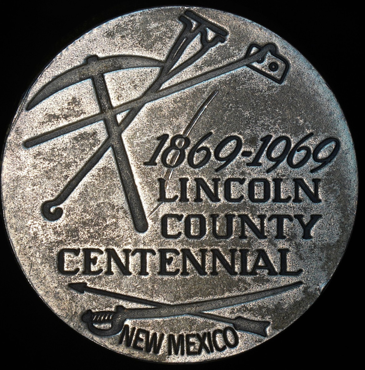 1969 Billy the Kid Lincoln County New Mexico 100th 999 FINE Silver