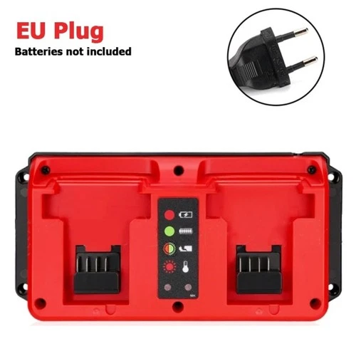 90W Schnell Ladegerät für Milwaukee 18V Akku Dual Ports 48-11-1862 48-11-1880 - Bild 9 von 11