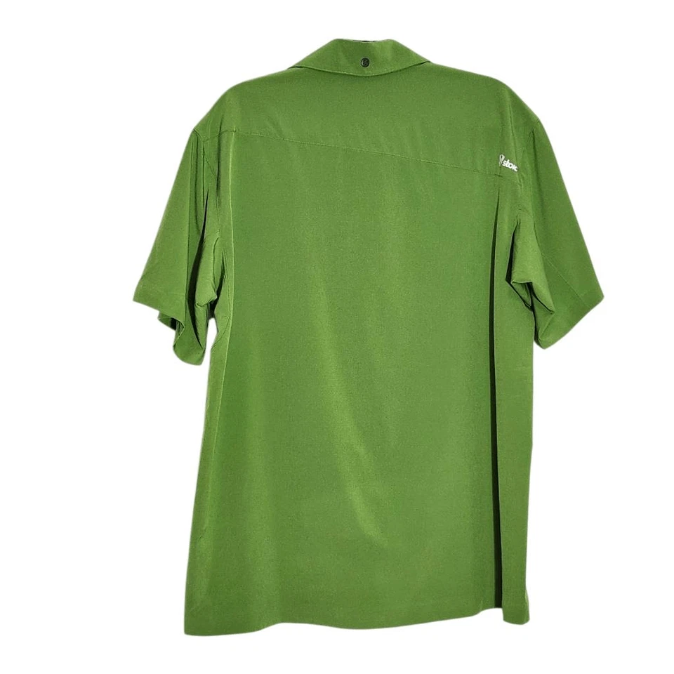 Camisa estoica verde manga corta con frente a presión talla XL camisa estoica verde Foto 2 de 4