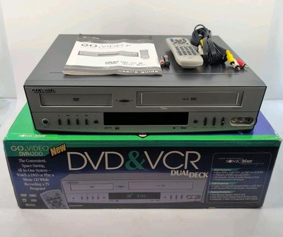 Go Video DVR 4200 VCR DVD Player/VHS Recorder Combo with Remote and Box