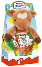 Ferrero Kinder Maxi Mix Plüschtier Kuh Hanna Kuscheltier Schokolade Ostern 133g