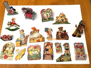 Lotto cartoline San Valentino vintage anni '30 18 cartoline