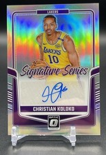 2024-25 Donruss Optic Christian Koloko Holo Signature Series (AU)