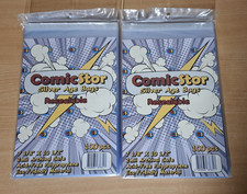 ComicStor Silver Age Bag (100) Resealable Seal x 2