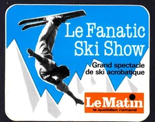 1980's SKIING Sicker Freestyle Ski Show Le Martin Promo Sticker Vintage FRANCE