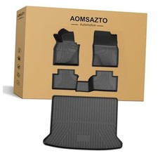 Floor Mats Cargo Liners Set Fit for Mazda CX 1 20-25 CX-30 Floor Cargo Mats