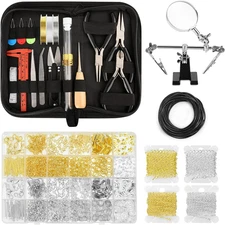 Jewelry Making Supplies for Adults, Permanent Jewelry Starter Kit with Tools,4 N