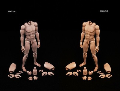 1/6 MX02 Male Narrow Shoulders Muscular Skin Action Figure Body Model Toys