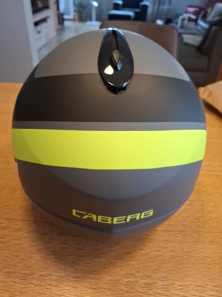 Motorradhelm CABERG Jethelm , Neu Ohne Etikett Gr.L..in Grün/ Grau - Bild 4 von 4