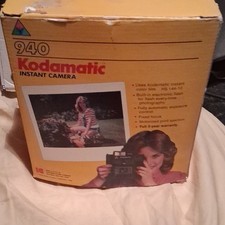 Kodak Kodamatic 940 Black Instant Camera with Original Box