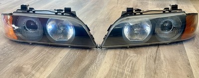 1997-2000 BMW PAIR E39 SPORT 528i 540i 528 523i XENON HID HEADLIGHT LAMPS OEM