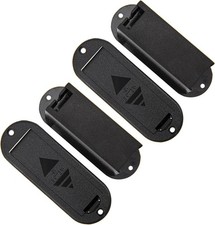 4-Pack 9V Guitar Pickup Battery Box Holder Case for Active Guitar/Bass - Black
