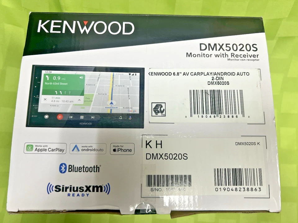 Kenwood 6.75" Touchscreen Apple CarPlay Android Auto Bluetooth Multimedia Stereo - Image 3 of 4