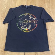 Bob Marley Zion Vintage T-shirt In This Bright Future Black Zion Tag Size XL Y2K