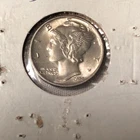 1944 S Mercury Dime Full Split Bands Silver Coin Unc Condition