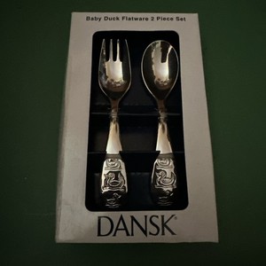 Dansk Baby Duck Flatware 2 Piece Set New