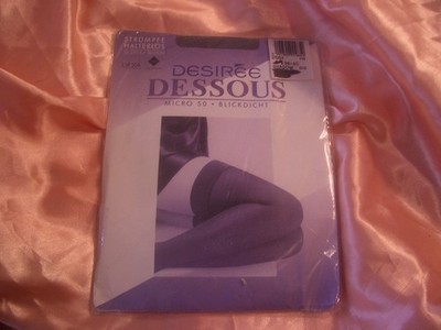 Edle DESIREE blickdichte Microfaser Strümpfe Gr. 38-40 SHADOW 50 DEN Stay Ups ++