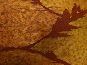7596641: JAPANESE KIMONO JAPANESE NAGOYA OBI / WOVEN ABSTRACT