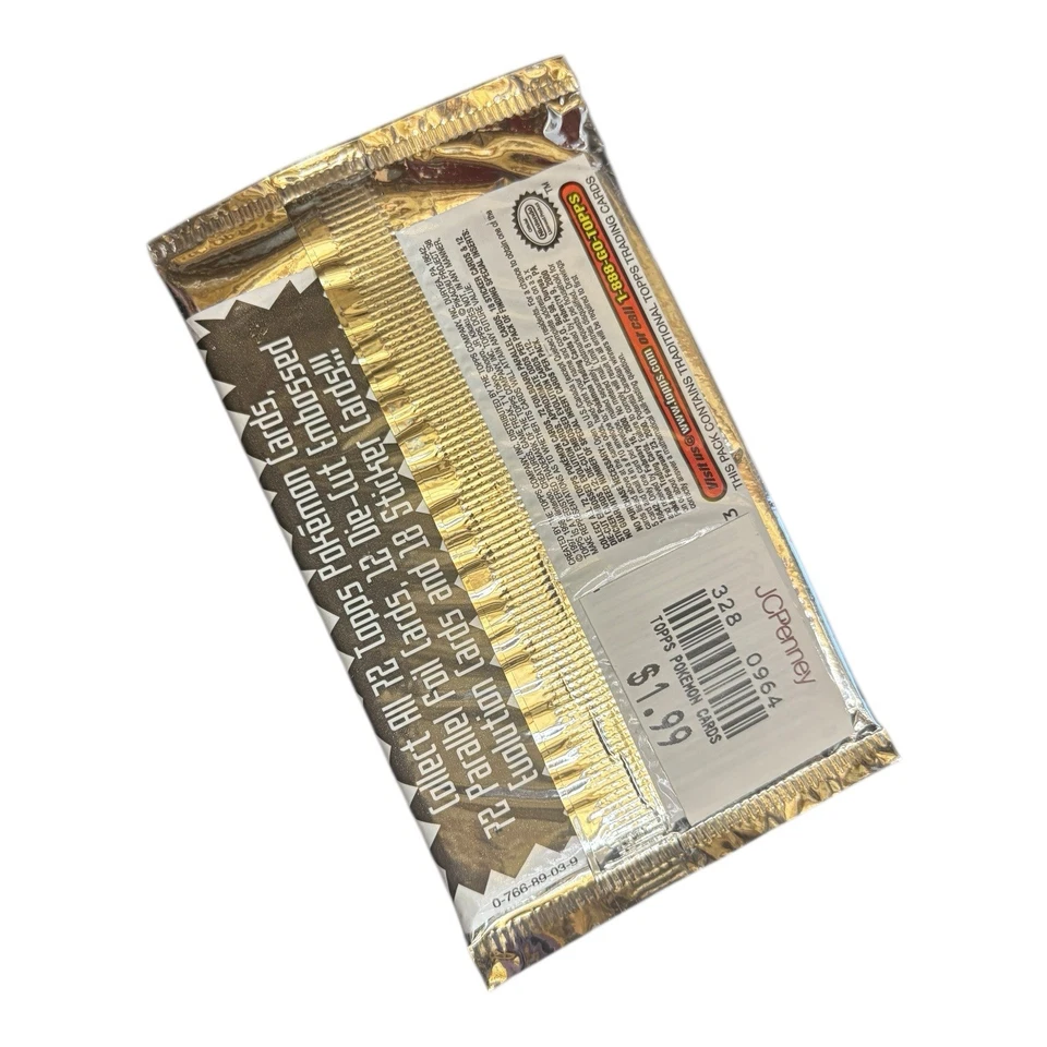 Topps Pokemon LA PRIMERA PELÍCULA Booster Pack 9 Cartas Lámina Negro Logo Nuevo y Precintado Foto 2 de 2