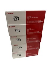 Genuine Canon Cartridge 137 Laser Printer Toner Black Lot Of 5 Brand New Sealed