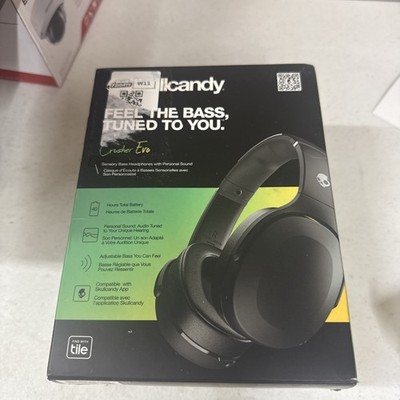 Skullcandy Crusher Evo Over-the-Ear Wireless Headphones True Black (UNTESTED)