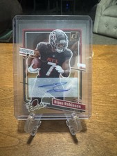 2023 Panini Clearly Donruss 14/25 The Rookies Bijan Robinson RC Auto