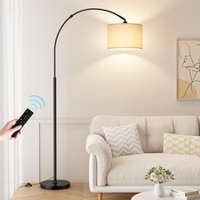 70 Dimmable Arc Floor Lamp with Remote, Color Temperatures and Brightness Adjust