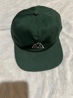 Huf Hat Snapback Green One Size Adjustable Triangle Logo Skater Skateboarding