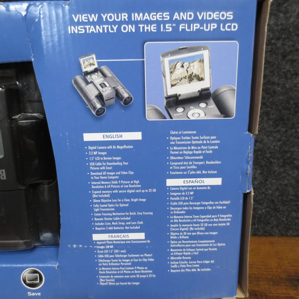 Bushnell Image View Digital 3.2MP Camera 8x30 Binocular #110833 Hiking Gear - Image 4 of 4