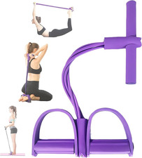 21 Fitness Resistance Bands-4 Tube Pedal Ankle Puller - 2023 New Sit up Leg Stre
