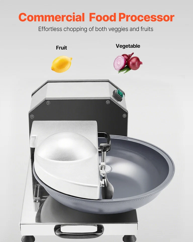 Electric Bowl Cutter Food Processor Vegetable Chopper 18L Meat Cut Blender 250W - Image 2 of 4