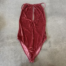 Urban Outfitters  Out From Under Rust Color Velvet Bodysuit Women  s sz S