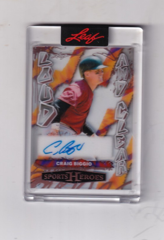 2026 CRAIG BIGGIO LEAF SPORTS HEROES  AUTO/AUTOGRAPH 3/9 HOUSTON ASTROS
