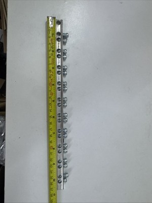 Ground Neutral Bar 4-14 CU9AL SE 75B 20 Terminals Silver