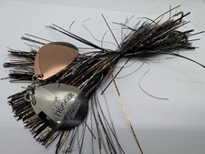 8” Musky Mayhem Trigger 7/9 TB Custom Black Lightning Tinsel Bucktail Musky Lure