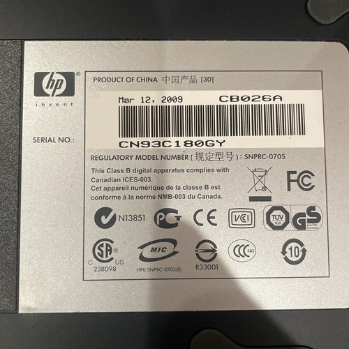 HP Office Jet SNPRC-0705 Mobile USB Printer With Leather Cover Case * No Cords* - Picture 3 of 5