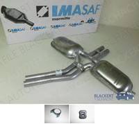 Imasaf Auspuff Mitteltopf+Anbauteile für Mercedes S-Klasse (W126) 380/500 Se/Sel