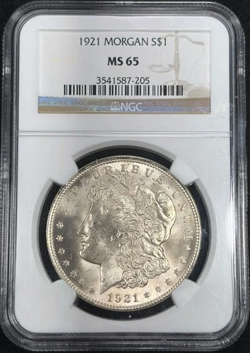 1921 NGC MS65 Morgan Silver $1