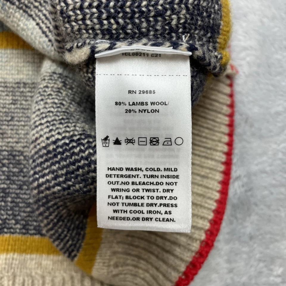 Suéter Pendleton Bridger a Rayas para Mujer L Mezcla de Lana de Cordero Crew Náutico Preppy Foto 4 de 4