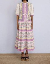 NWT XXL Banjanan Cotton Saylor Maxi Dress in Botany Bay Afterglow