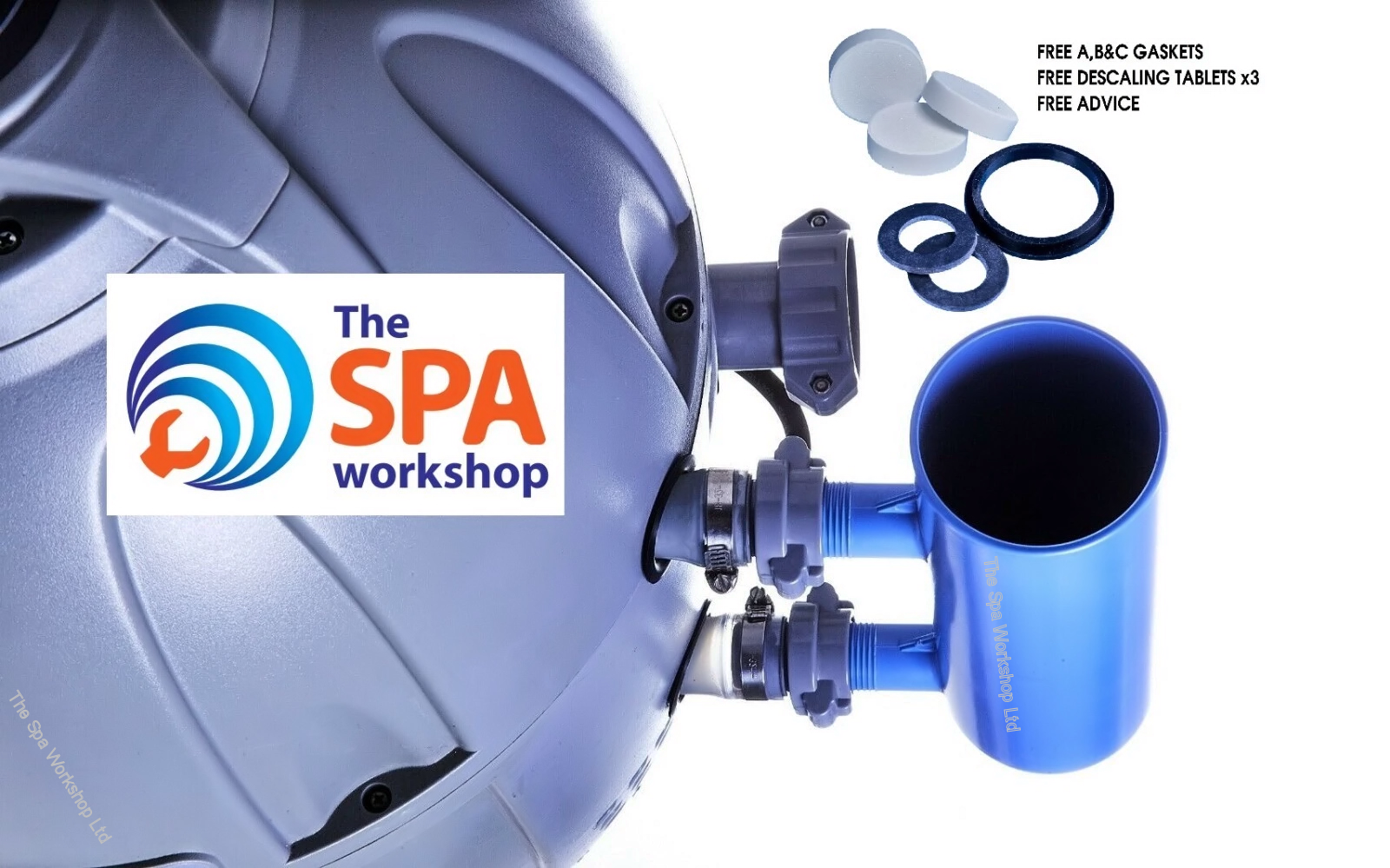 Descaler for Bestway Lay Z Spa & Coleman Saluspa AirJet Pump Maintenance - E02